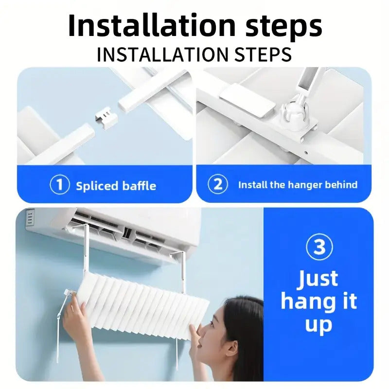 2pcs 2025 new easy to use air conditioner air deflector