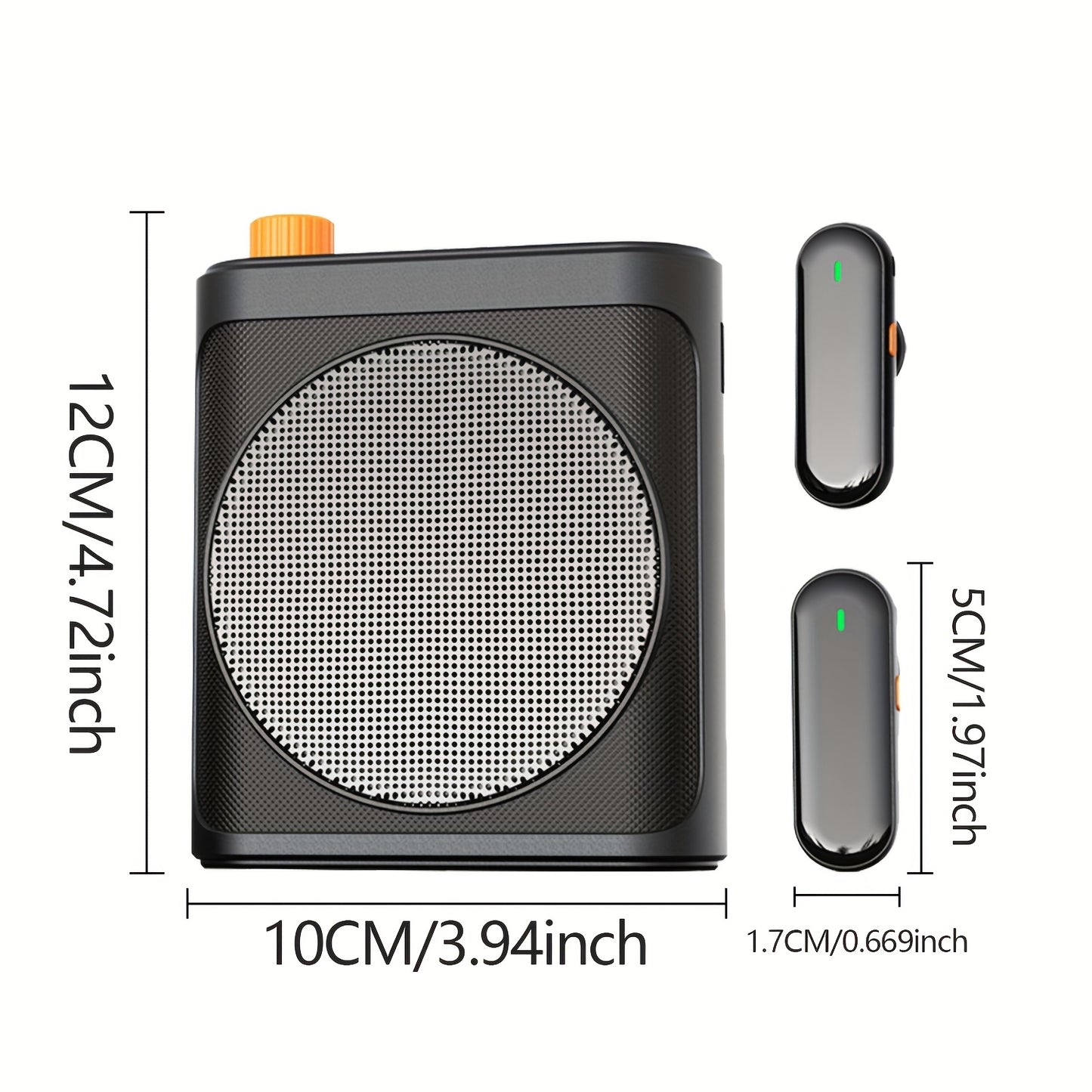 Wireless Voice Amplifier with Lapel Microphone