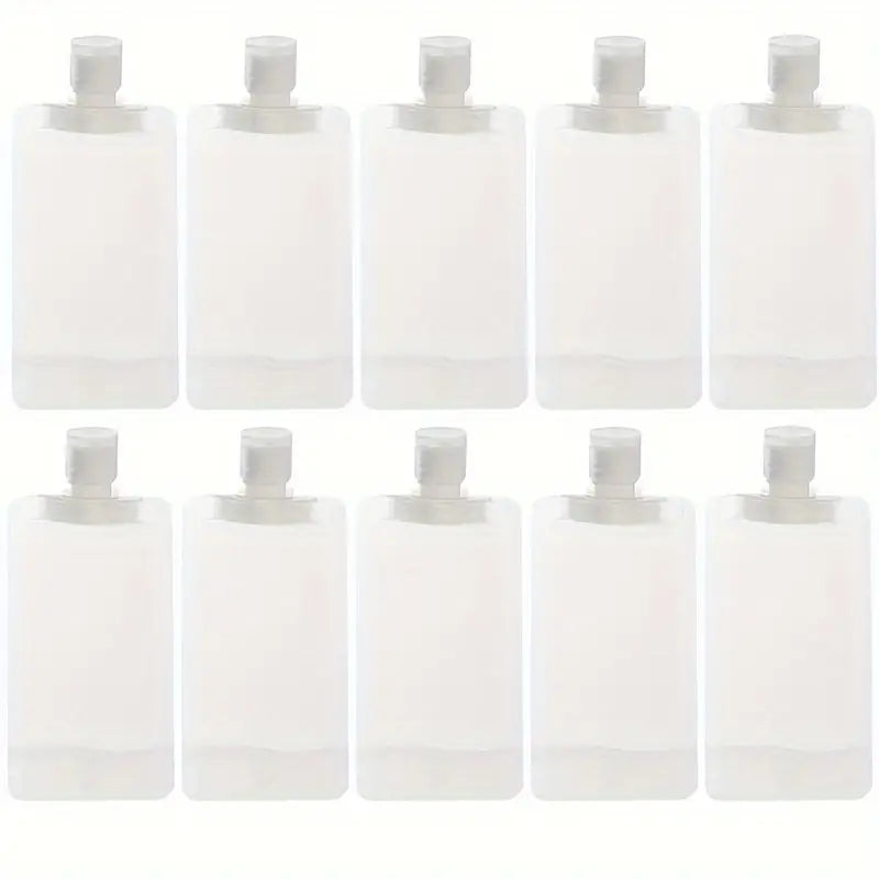 10Pcs Portable Plastic Cosmetic Squeeze Bag Suitable