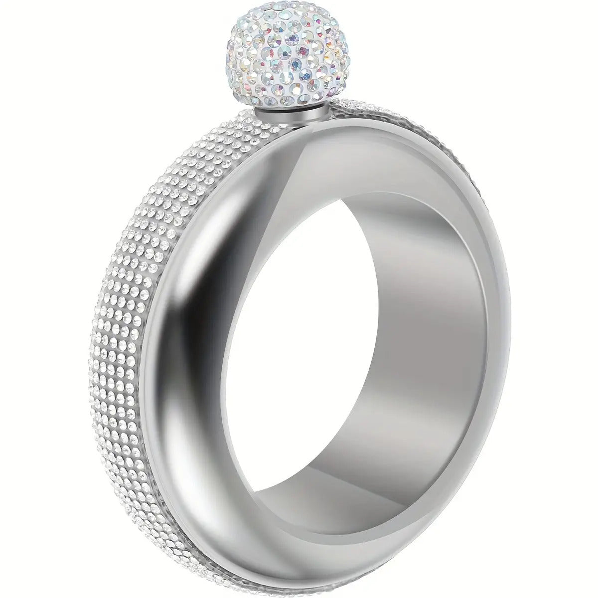 1pc Fashionable Stainless Steel Bangle Flask For Ladies