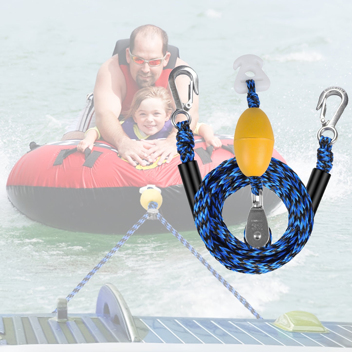 1100lb Heavy-Duty Self-Centering Boat Tow Harness